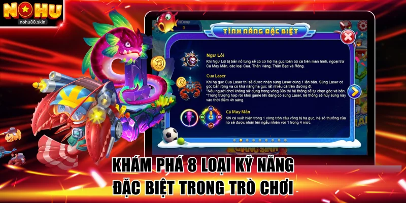 Khám phá 8 loại kỹ năng trong bắn cá HitClub